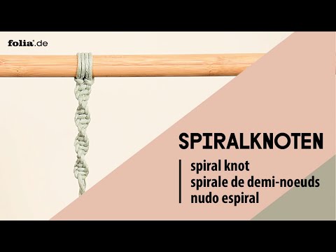 Makramee Spiralknoten I Basics für Anfänger I Spiral Knot