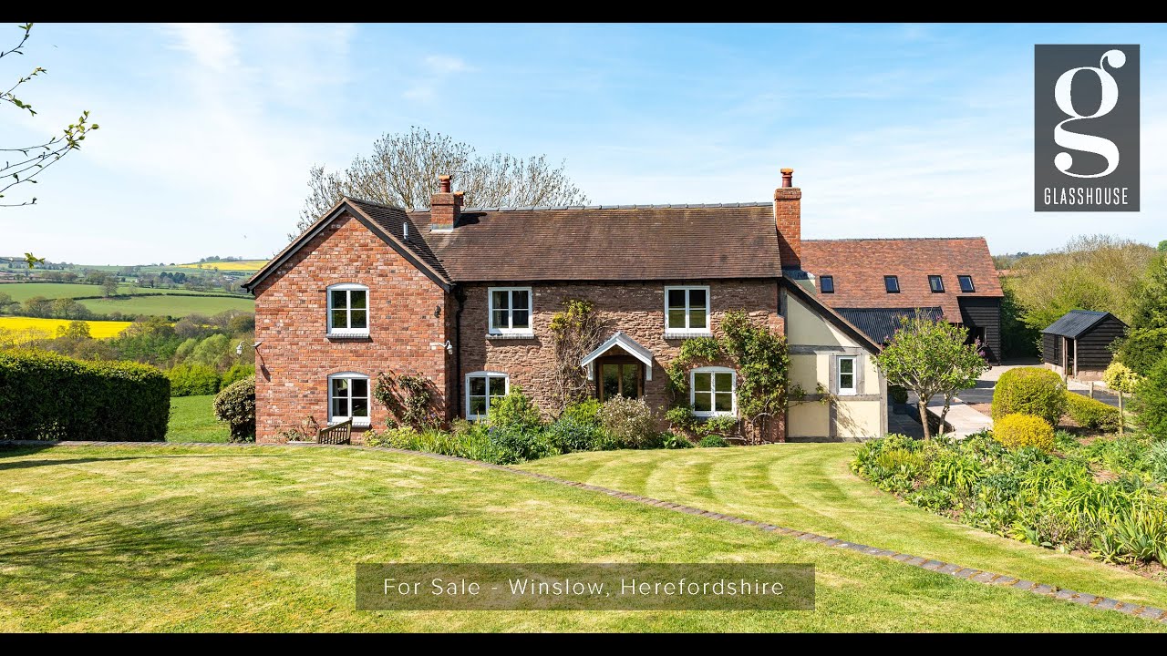 4K - GlassHouse Properties - Juniper Acre, Herefordshire - Farmhouse + 8 Acres - For Sale