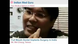 Mr. Wei Chang, Taiwan patient video testimonial India