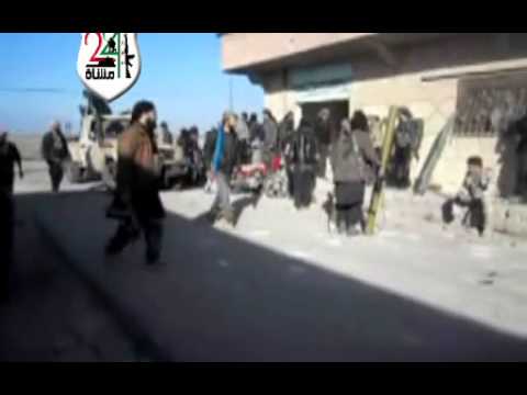 استهداف نقاط تمركز قوات النظام في بلدة الدلي في ريف درعا بواسطة رشاشات ثقيلة من قبل الفرقة 24 مشاة ضمن مجريات معركة فضرب الرقاب