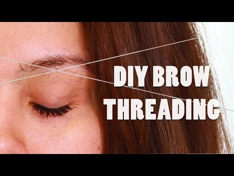 DIY BROW THREADING TUTORIAL: AT HOME SHAPING