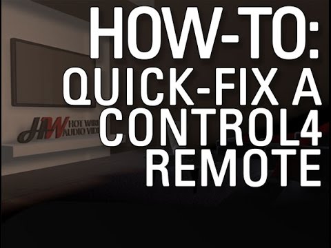 Control 4 Remote Reset
