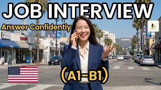 Speak English in a Job Interview (Easy Conversation Practice) | A1–B1