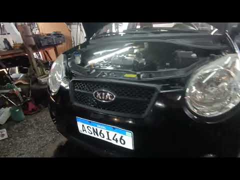 KIA PICANTO 2009 VAZAMENTO DE ÓLEO NO RETENTOR DO VIRABREQUIM COM VOLANTE DO MOTOR