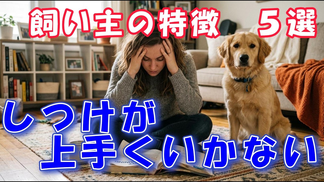【徹底解説】しつけが上手くいかない飼い主がやってしまっている特徴５選！