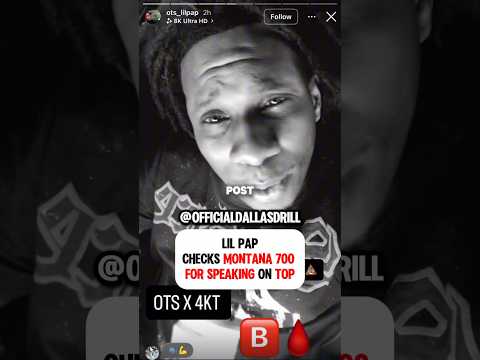 Lil Pap checks Montana 700 for speaking on NBA Youngboy #montana700 #nbayoungboy #newdallas