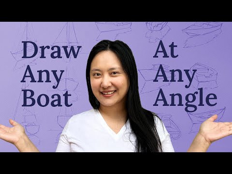 A comprehensive guide to painting boats and reflections in watercolor (Part 1- Drawing)