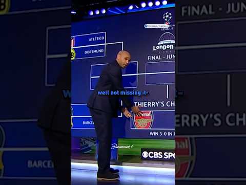 Thierry Henry fills out his #UCL bracket 🤣