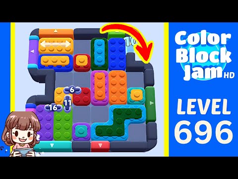 Color Block Jam Level 696 Solution Walkthrough
