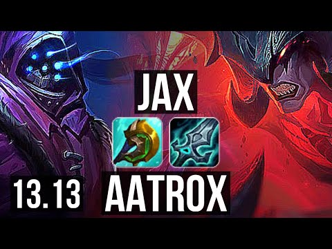 JAX vs AATROX (TOP) | 11/1/2, 7 solo kills, 1.1M mastery, 500+ games, Dominating | KR Master | 13.13