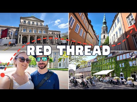 Hannover’s Red Thread: 36 Stops, Confusion & Chaos | Germany City Walking Tour Vlog 🇩🇪