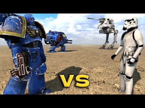 WARHAMMER 40K vs STAR WARS: Space Marines vs Galactic Empire - Men of War: Assault Squad 2
