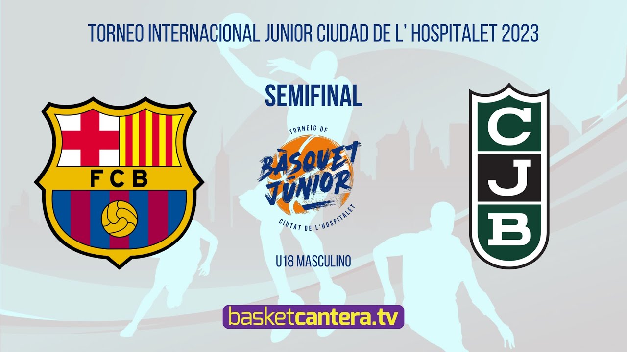 Semifinal U18M.  FC BARCELONA vs JOVENTUT BADALONA. Torneo Junior Ciudad de L´Hospitalet 2023