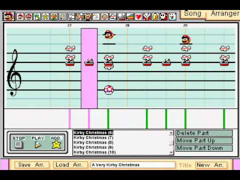 A Mario Paint Kirby Christmas