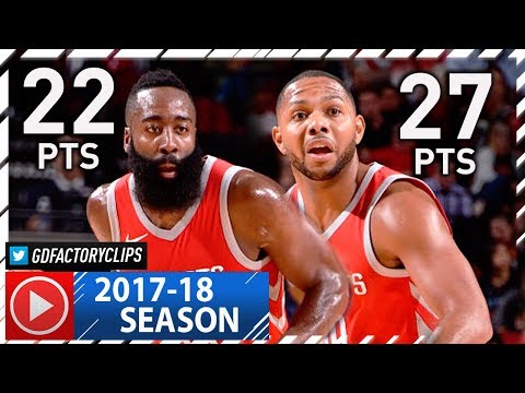 James Harden & Eric Gordon Full Highlights vs Grizzlies (2017.10.23) - 49 Pts Total