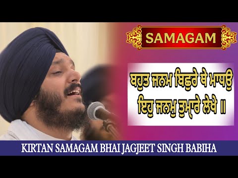 ਇਹੁ ਜਨਮੁ ਤੁਮੑਾਰੇ ਲੇਖੇ || Eh Janam Tumhare lekhe || Bhai Jagjeet Singh Babiha