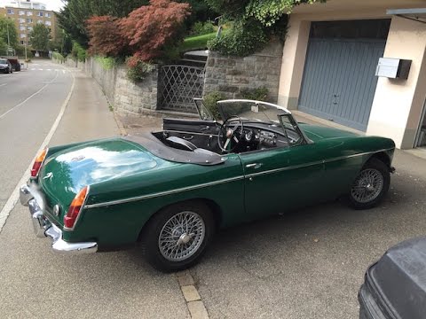 MG B Cabrio Oldtimer Tour Switzerland British Car
