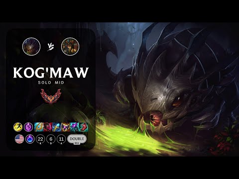 Kog'Maw Mid vs Cassiopeia - NA Grandmaster Patch 14.6