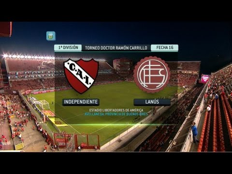 Fútbol en vivo. Independiente - Lanús. Fecha 16. Torneo Primera División 2014. FPT.