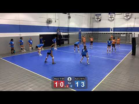 Attack 15 Sideout vs Skyline HS Paxton Set 1 Loss 25 15