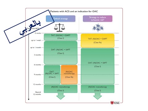 ESC Guidelines of ACS: 4. Triple Antithrombotic Therapy & Alternative Strategies (Arabic Version)