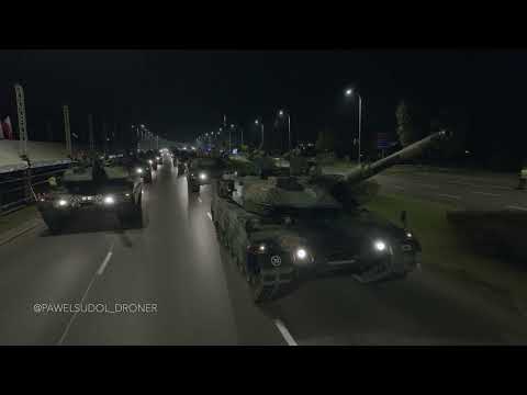 Polish Army Night Parade / Polish Military Power @66DRONER