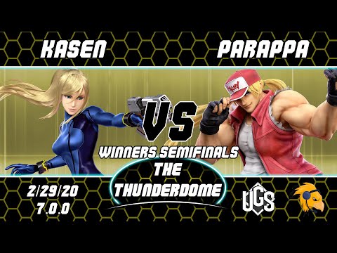 Thunderdome - Winners Semifinals - Kasen(Zero Suit Samus) Vs. parappa(Terry)
