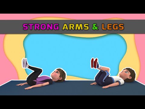 STRONGER ARMS & LEGS – EXERCISE FOR KIDS | Kids Exercise