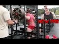 Day 74 (Training) - Breaking the Tom Platz Squat Record - (500lbs x 23reps)