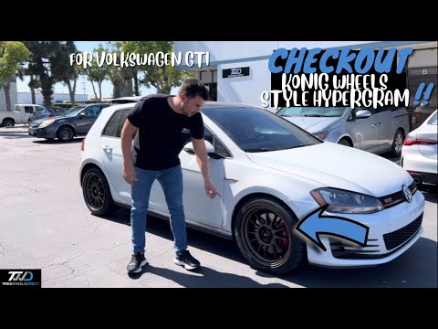 These are the Konig Wheels Style Hypergram on Volkswagen GTI!
