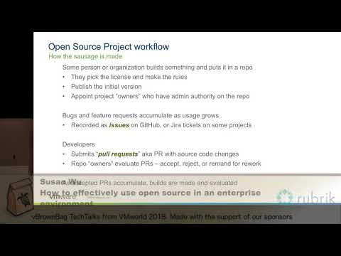 VMworld 2018 Susan Wu - How to effectively use open source in an enterprise environment