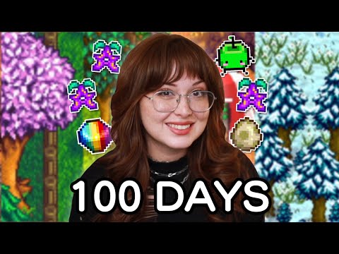 I played 100 days of Stardew Valley