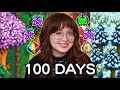 I played 100 days of Stardew Valley