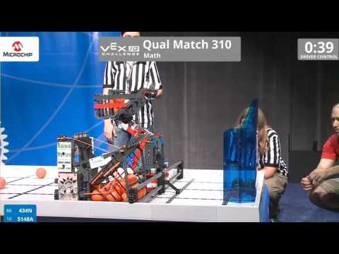 VEX Worlds 2016 - VEXIQ Middle School - Math - Qual 310 (434N 5148A) 87