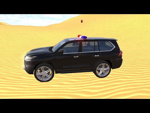 OFF ROAD LX 570 GAME PLAY, MEGA RAMP, LEXUS DRIVER, OILS, GASOLINE, BLACK POLICE LX 570, (LX570)