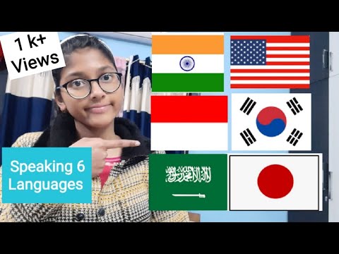 Indian Girl tried to Speak 6 Different Languages| Indonesian🇮🇩,Korean🇰🇷,Hindi🇮🇳,Arabic🇸🇦, Japanese🇯🇵