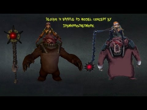 Sejuani 'n Bristle Skin Concept 3D model - League of Legends