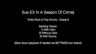 Sue (Or In A Season Of Crime) by David Bowie - Backing Track for Drums (Trinity Rock &amp; Pop, Grade 8)