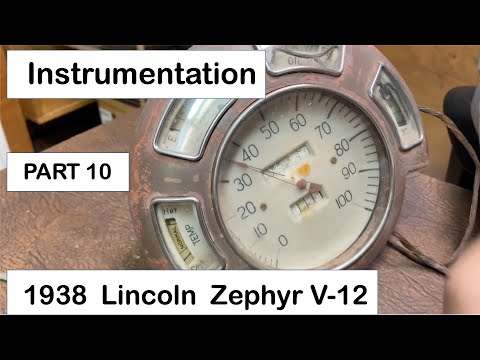 1938 Zephyr Part 10 - Instruments Restoration. 1938 Lincoln Zephyr V-12 Coupe Restoration.