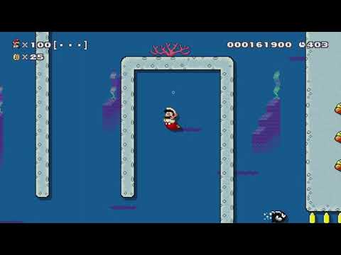 LOOSENED PROJECTILE ~ Easy 100 Mario Challenge - Super Mario Maker - No Commentary 1bq