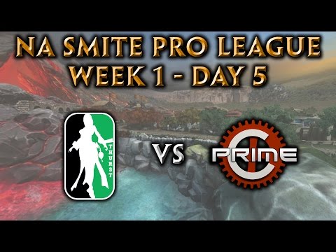 NA Smite Pro League Week 1, Day 5 - Thurst vs Cognitive Prime