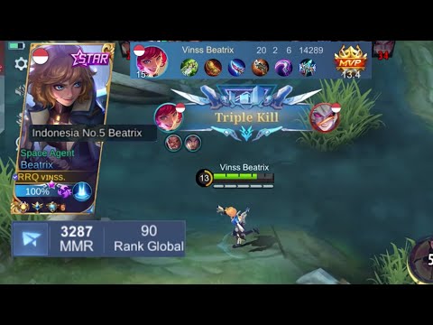 1 Hit Sniper! Build Tersakit Beatrix Season 26! | Top Global Beatrix