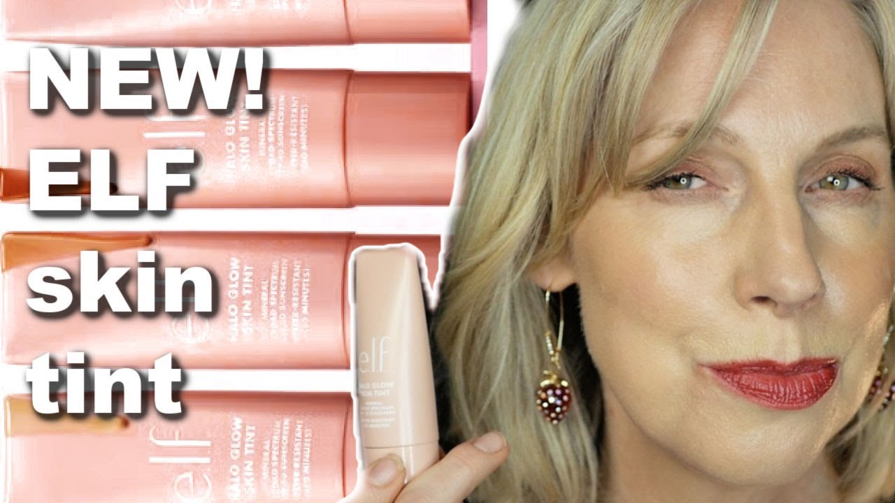 NEW! ELF Halo Glow Skin Tint SPF 50 wear test- over 50!