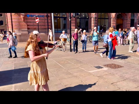 Titanium X Viva La Vida Violin Mashup! | Violin Cover by Holly May - Street Performance