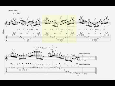 Ascending dominant arpeggio-Rick Graham's lick