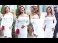 Gorgeous Rashmi Desai Looks So Hot Exy In White Tight Body Cone Dress Arrive At Shamita S Party