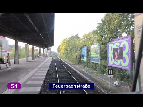 S-Bahn Berlin 2023 Linie S1 - Führerstandsmitfahrt