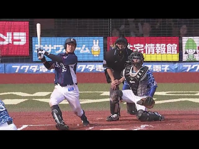 【6回表】ライオンズ・斉藤彰 センターを越える一打で追加点!! 2018/6/24 M-L