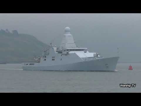 ROYAL NETHERLANDS NAVY HNLMS FRIESLAND P842 ENTERS DEVONPORT AT PLYMOUTH HOE 3rd July 2018
