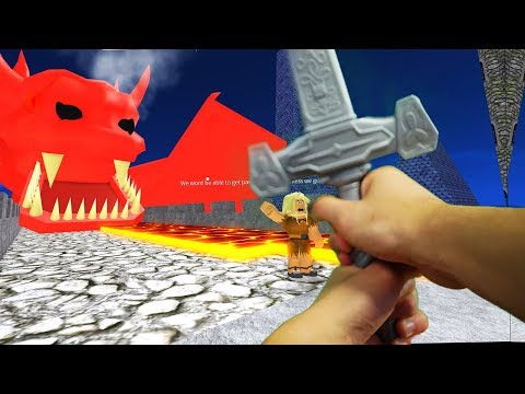 Realistic Roblox - ESCAPE THE DUNGEON AND DRAGON OBBY!
